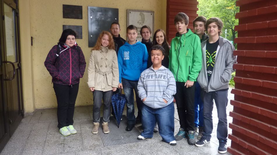 Část výpravy do polské družební školy v Rudách